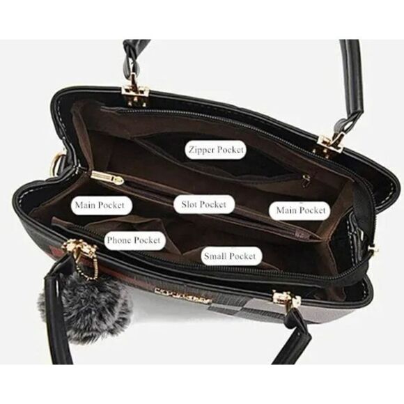 VENTO MAREA Luxury Handbag Tote PU Leather  Crossbody Bag shoulder - Picture 5 of 10